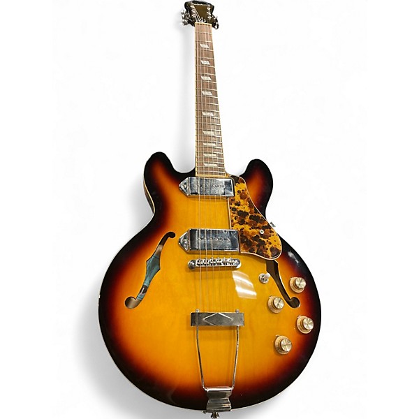 Used Epiphone Casino Coupe Vintage Sunburst Hollow Body Electric Guitar
