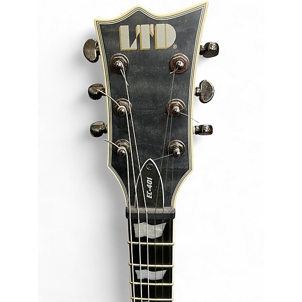 Used ESP LTD EC401QM Charcoal Solid Body Electric Guitar