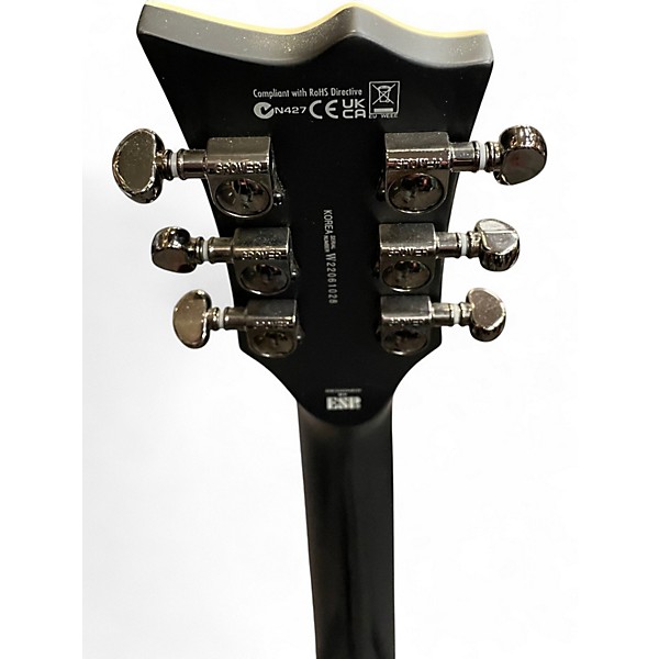 Used ESP LTD EC401QM Charcoal Solid Body Electric Guitar