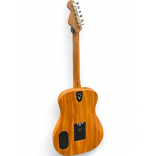 Used 2024 Fender highway dreadnaught all mahogany Mahogany Acoustic Electric Guitar