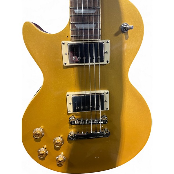 Used 2021 Epiphone Les Paul Standard 1950s Gold Solid Body Electric Guitar
