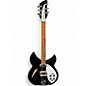 Used 2011 Rickenbacker 330 Black Hollow Body Electric Guitar thumbnail