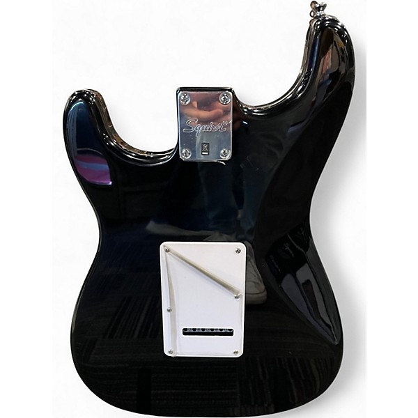 Used Squier Strat Black Solid Body Electric Guitar