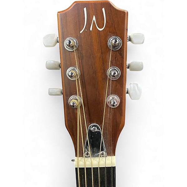 Used JN Guitars 4/4 cutaway electric folk guitar Black Acoustic Electric Guitar