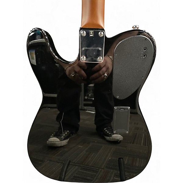 Used JN Guitars 4/4 cutaway electric folk guitar Black Acoustic Electric Guitar