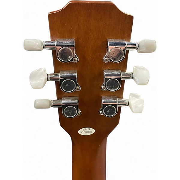 Used JN Guitars 4/4 cutaway electric folk guitar Black Acoustic Electric Guitar