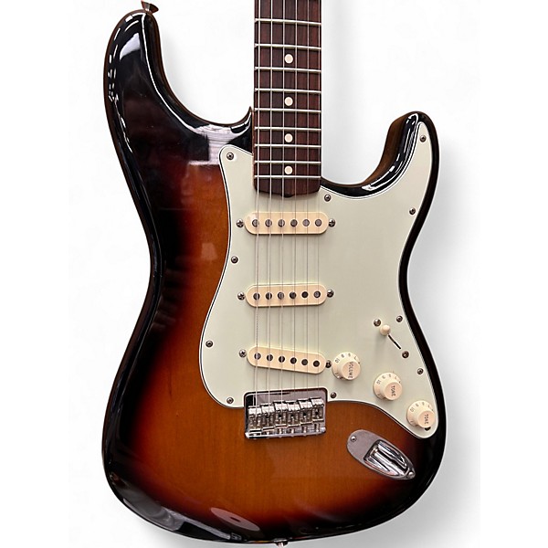 Used Fender Artist Series Robert Cray Stratocaster 3 Color Sunburst Solid Body Electric Guitar
