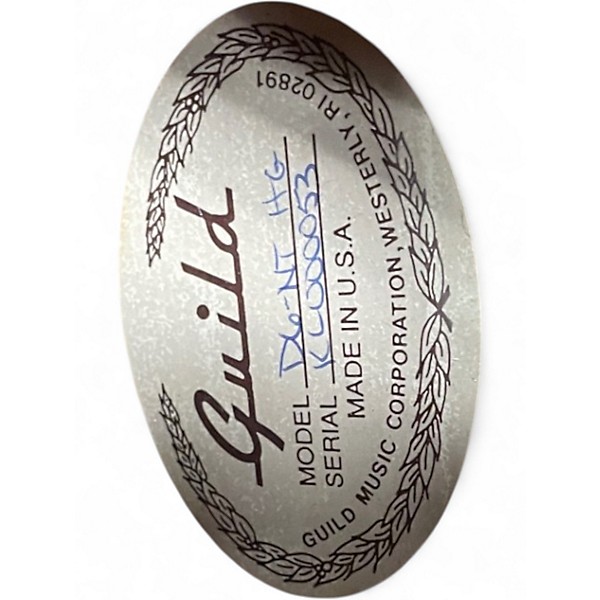 Vintage 1990s Guild D6NT HG Natural Acoustic Guitar