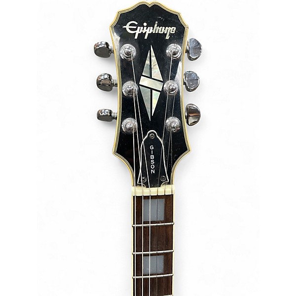 Used Epiphone By Gibson Les Paul, Made in Korea Black Solid Body Electric Guitar