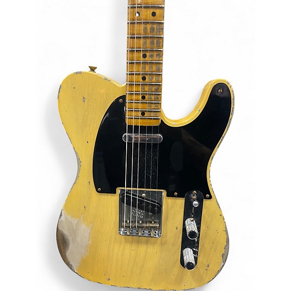 Used 2020s Fender CUSTOM SHOP 1951 TELECASTER WORN BUTTERCOTCH Solid Body Electric Guitar