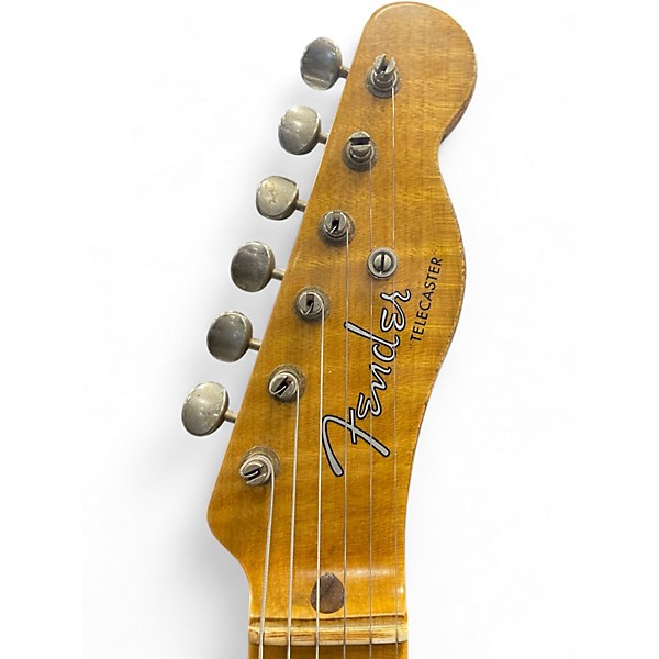 Used 2020s Fender CUSTOM SHOP 1951 TELECASTER WORN BUTTERCOTCH Solid Body Electric Guitar