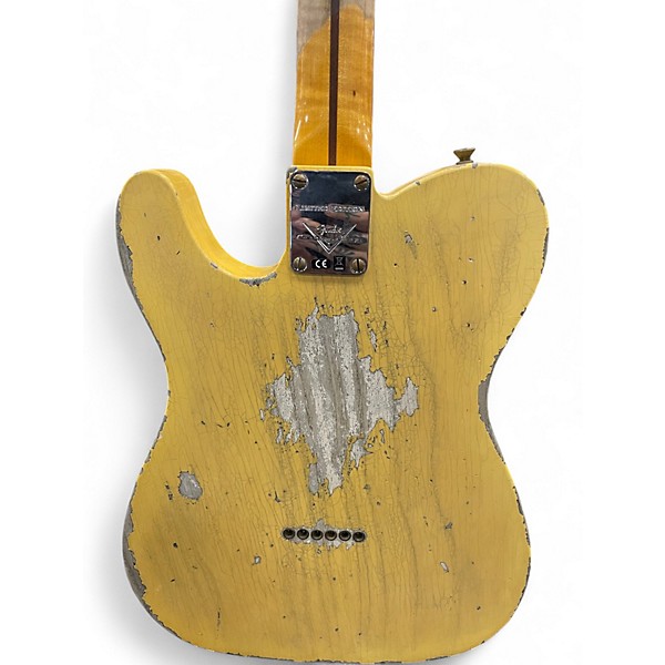 Used 2020s Fender CUSTOM SHOP 1951 TELECASTER WORN BUTTERCOTCH Solid Body Electric Guitar