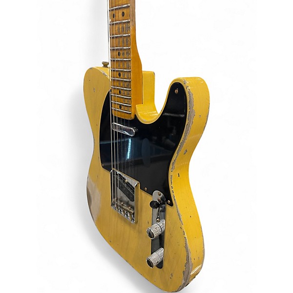 Used 2020s Fender CUSTOM SHOP 1951 TELECASTER WORN BUTTERCOTCH Solid Body Electric Guitar