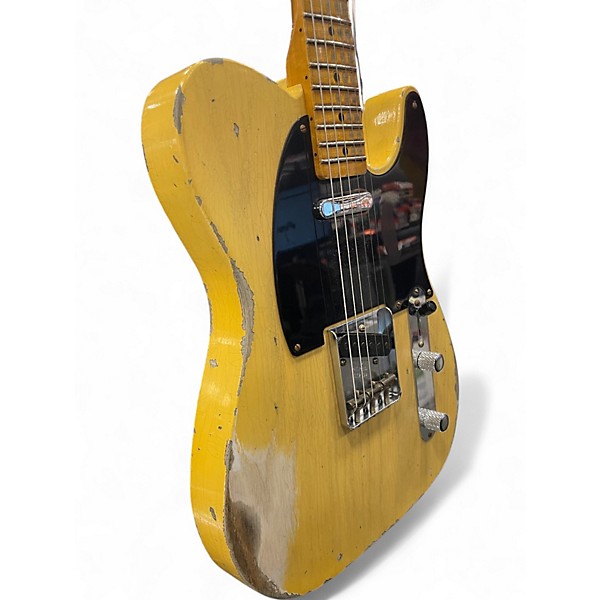 Used 2020s Fender CUSTOM SHOP 1951 TELECASTER WORN BUTTERCOTCH Solid Body Electric Guitar