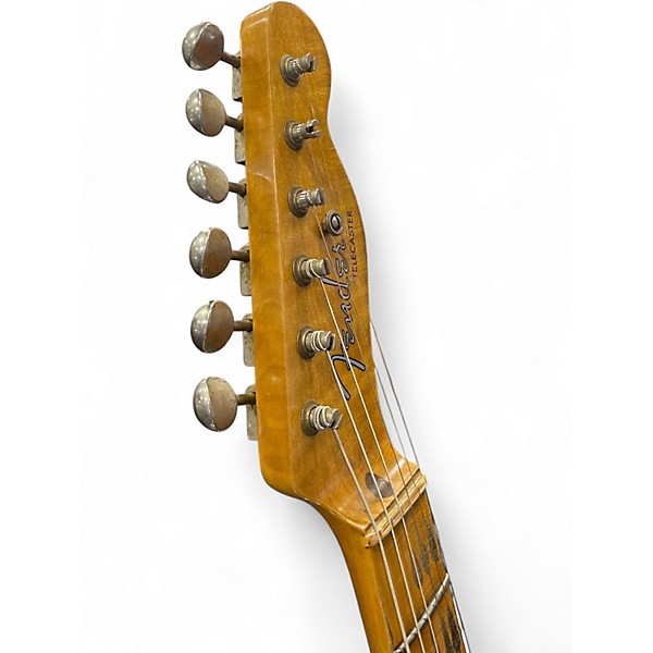 Used 2020s Fender CUSTOM SHOP 1951 TELECASTER WORN BUTTERCOTCH Solid Body Electric Guitar