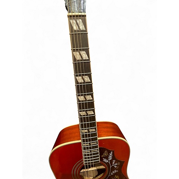 Used Epiphone Hummingbird Pro 2 Tone Sunburst Acoustic Electric Guitar