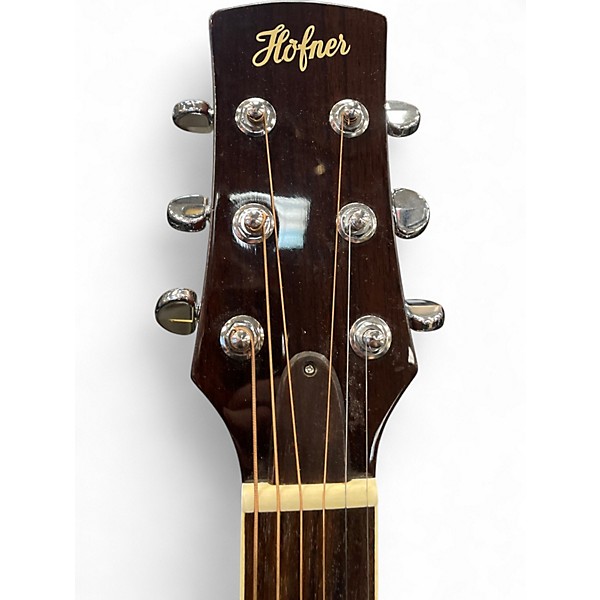 Used Hofner HA-JC05 Natural Acoustic Electric Guitar