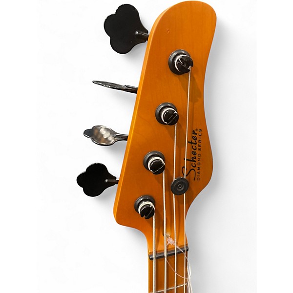 Used Schecter Guitar Research Model T AGED NATURAL Electric Bass Guitar