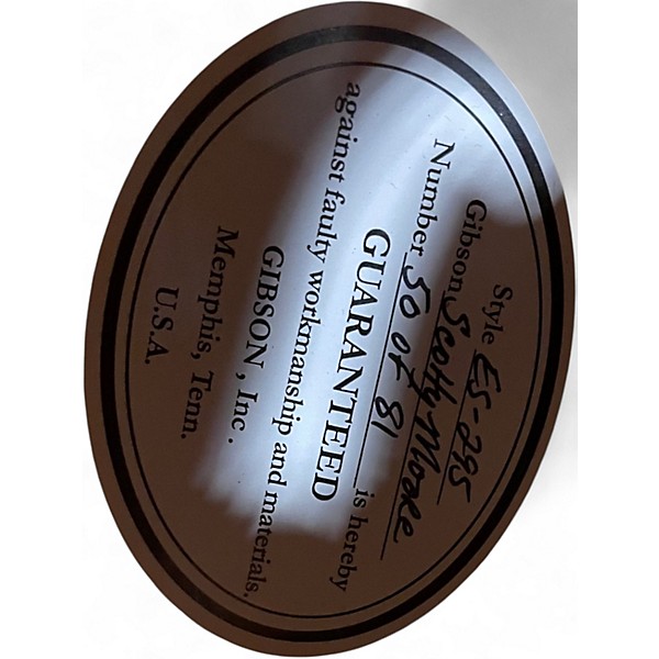 Used 2013 Gibson ES-295 Scotty Moore 50/81 Gold Hollow Body Electric Guitar