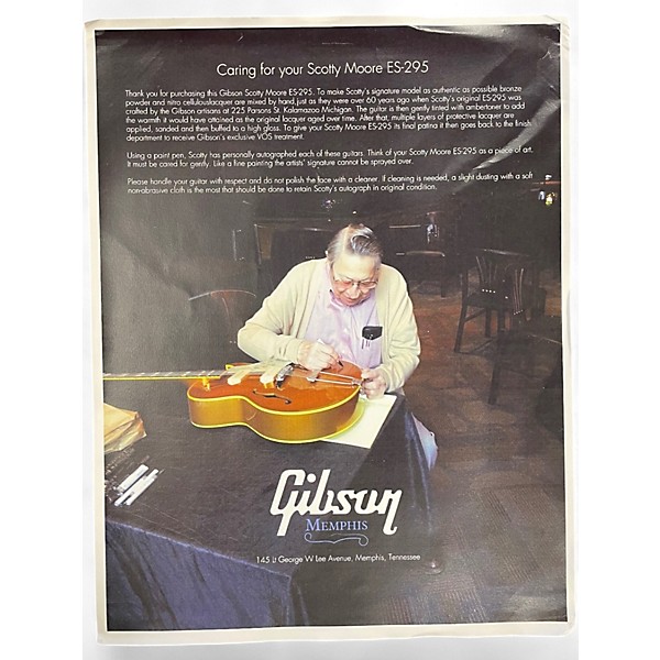 Used 2013 Gibson ES-295 Scotty Moore 50/81 Gold Hollow Body Electric Guitar