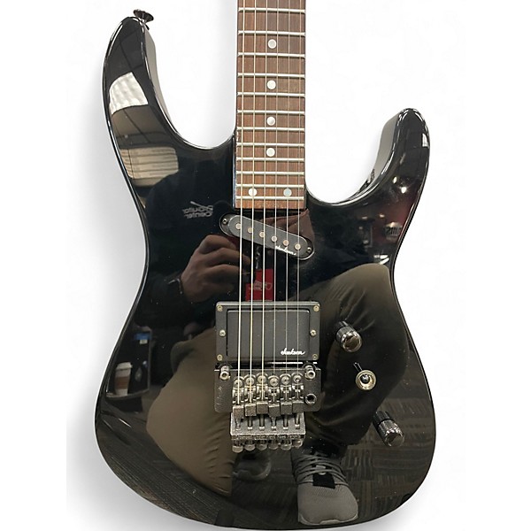 Vintage 1987 Charvel Model 5fx-T Black Solid Body Electric Guitar