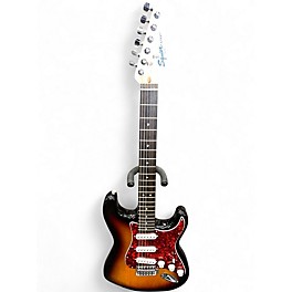 Used Squier Standard Stratocaster 3 Color Sunburst Solid Body Electric Guitar