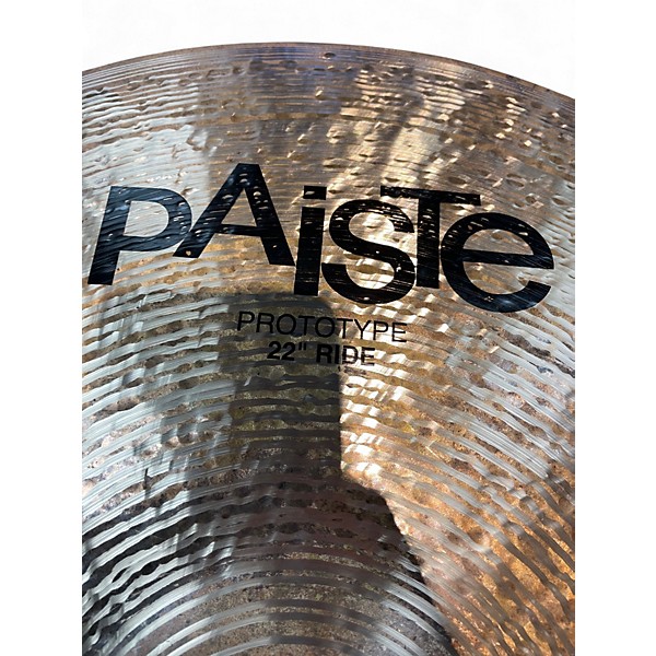Used Paiste 22in Prototype Ride Cymbal