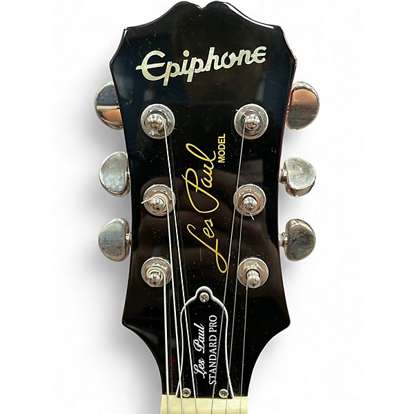 Used Epiphone Les Paul Standard Pro Cherry Sunburst Solid Body Electric Guitar