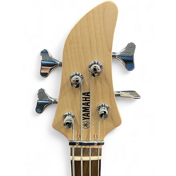 Used Yamaha RBX170Y Black and White Electric Bass Guitar