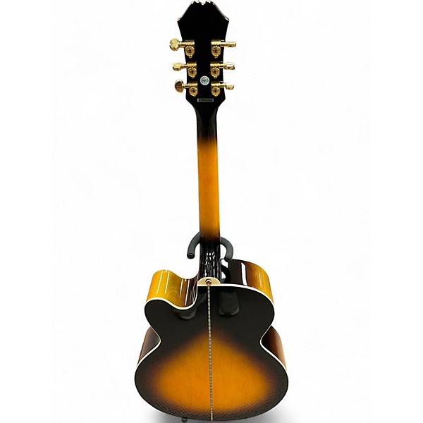 Used Epiphone J-200 EC STUDIO Vintage Sunburst Acoustic Electric Guitar