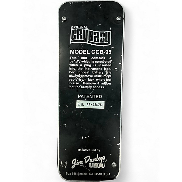 Used Dunlop GCB95 Original Crybaby Wah Effect Pedal