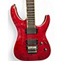 Used ESP LTD MH350FR Trans Red Solid Body Electric Guitar