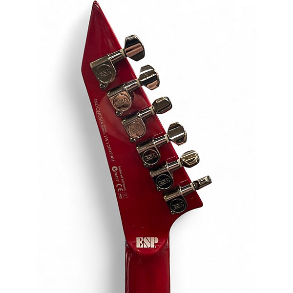 Used ESP LTD MH350FR Trans Red Solid Body Electric Guitar