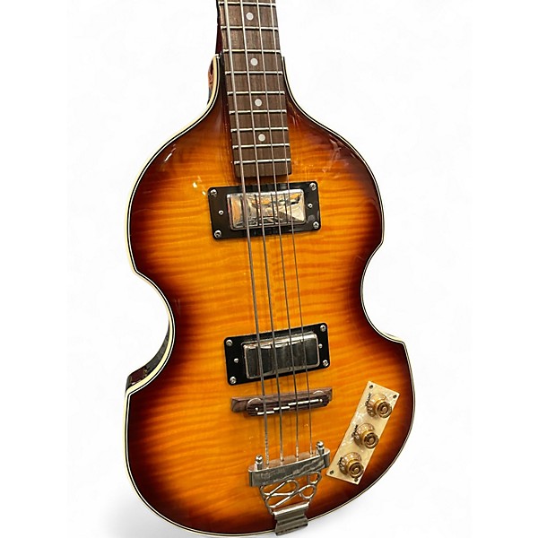 Used Epiphone Viola Sunburst Electric Bass Guitar