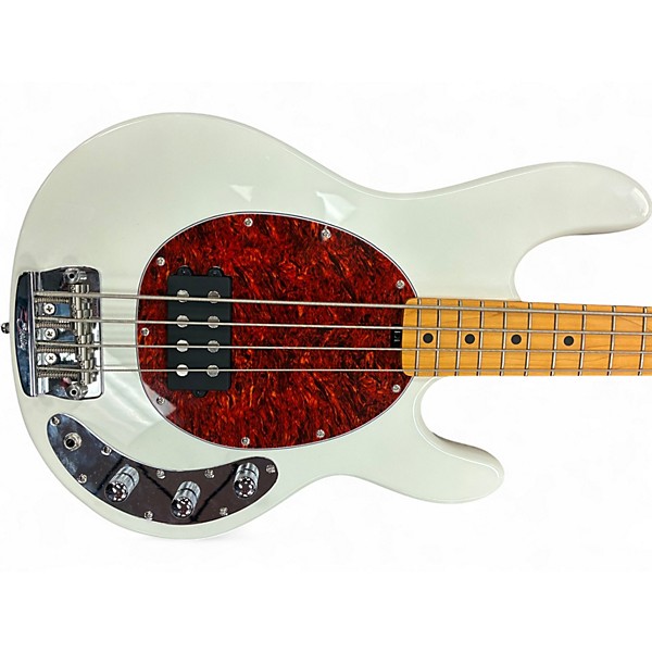 Used Sterling by Music Man sting ray classic Olympic White Electric Bass Guitar