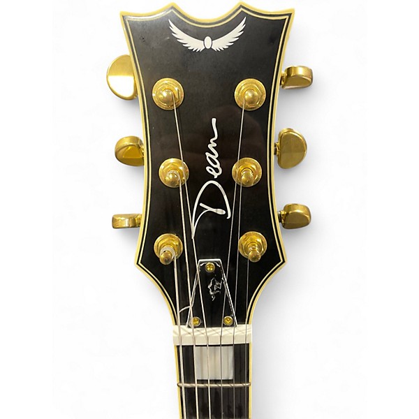 Used 2021 Dean Colt Semihollowbody with Bigsby Black & Gold Hollow Body Electric Guitar