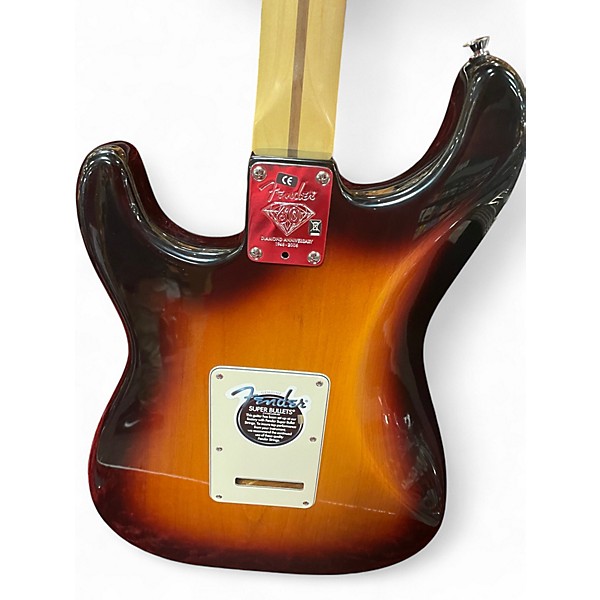 Used 2006 Fender 60th Anniversary American Standard Stratocaster 3 Tone Sunburst Solid Body Electric Guitar