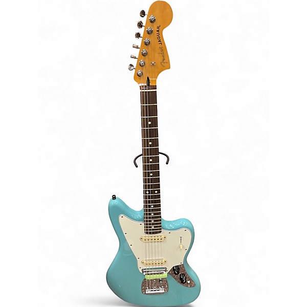 Used Fender Jaguar Aquatone Blue Solid Body Electric Guitar