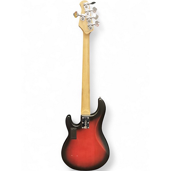Used Sterling by Music Man Ray5 5 String Ruby Red Burst Satin Electric Bass Guitar
