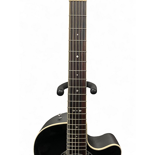 Used Ovation 2751AX Standard Balladeer 12-String Black 12 String Acoustic Electric Guitar