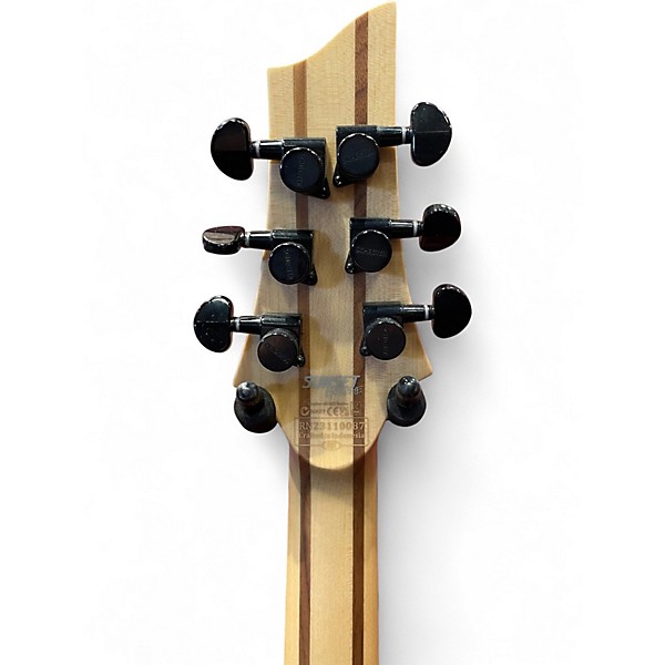 Used 2023 Schecter Guitar Research Sunset-6 Extreme Scarlett Burst Solid Body Electric Guitar