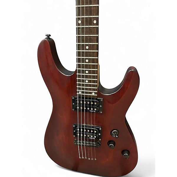 Used Schecter Guitar Research Omen 6 Red Solid Body Electric Guitar