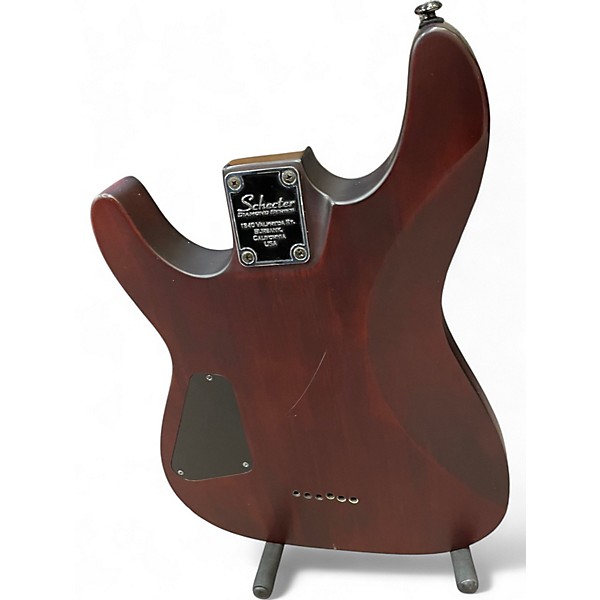 Used Schecter Guitar Research Omen 6 Red Solid Body Electric Guitar