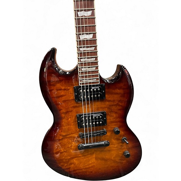 Used ESP LTD Viper 256 DARK BROWN SUNBURST Solid Body Electric Guitar