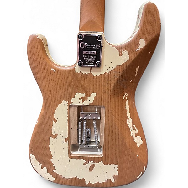 Used Charvel Henrik Danhage Signature Pro-Mod So-Cal white relic Solid Body Electric Guitar