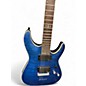 Used Schecter Guitar Research C1 Platinum Blue Burst Solid Body Electric Guitar