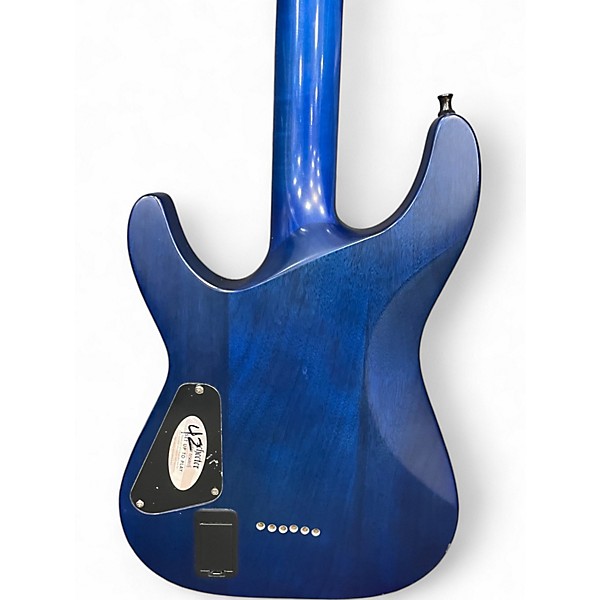 Used Schecter Guitar Research C1 Platinum Blue Burst Solid Body Electric Guitar