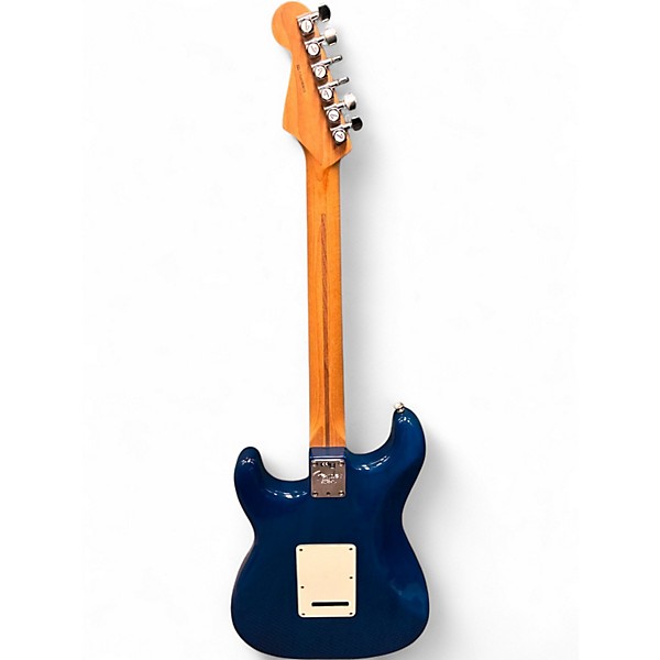Used Fender American Standard Stratocaster Transparent Blue Solid Body Electric Guitar