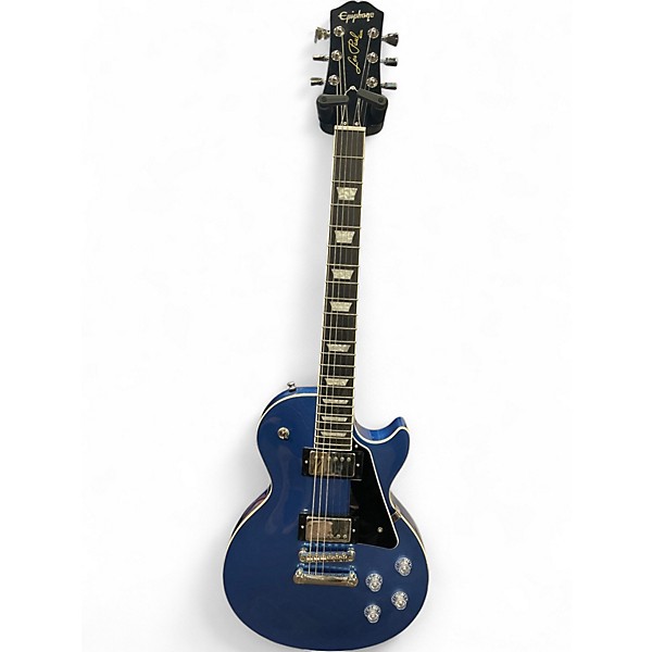 Used 2022 Epiphone Les Paul Modern Radio Blue Metallic Solid Body Electric Guitar