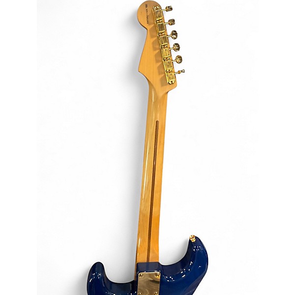 Used Fender Deluxe Stratocaster Blue Solid Body Electric Guitar